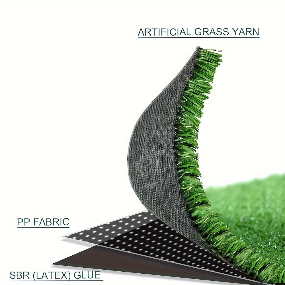 Artificial Grass Rug - Ultra-Realistic, Thick, and Soft Synthetic Turf for Indoor/Outdoor Landscape - Perfect for Patio, Garden, Backyard, and Pet-Friendly Areas