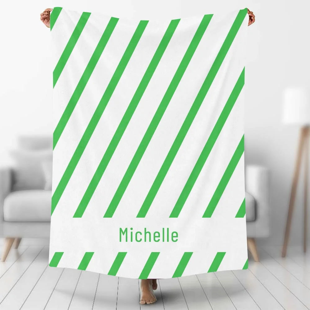 Custom Photo Blankets Personalized Photo Fleece Blanket Painting Style Blanket-Custom Your Name 10