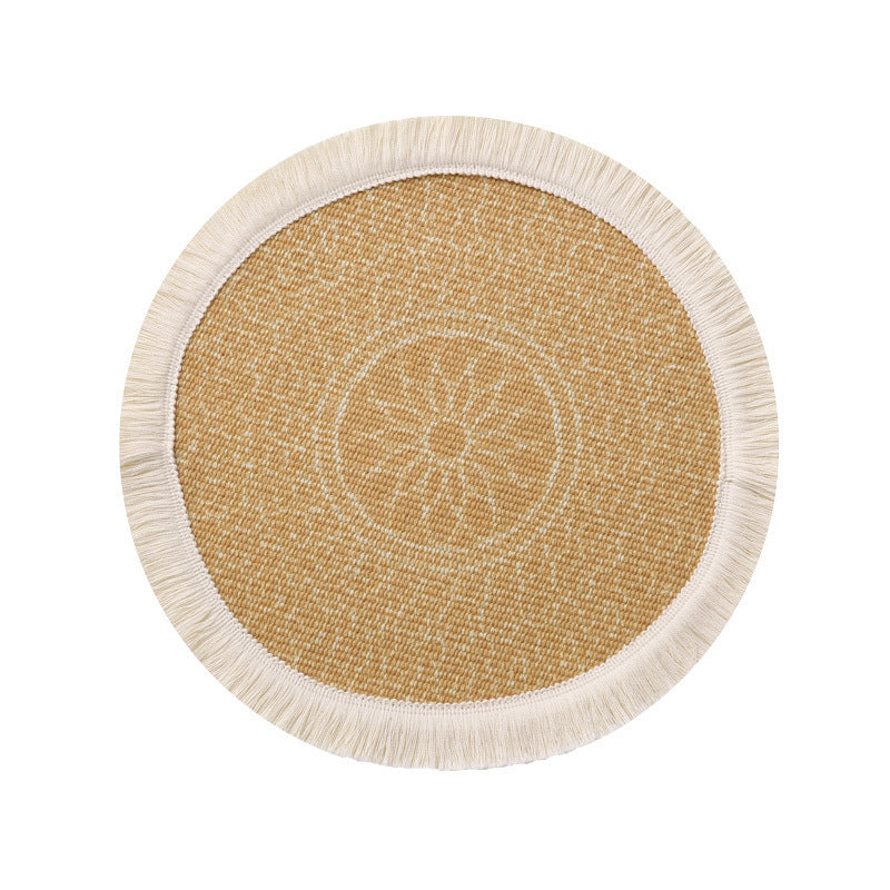 Colorful Bohemian Round Cotton Woven Placemat
