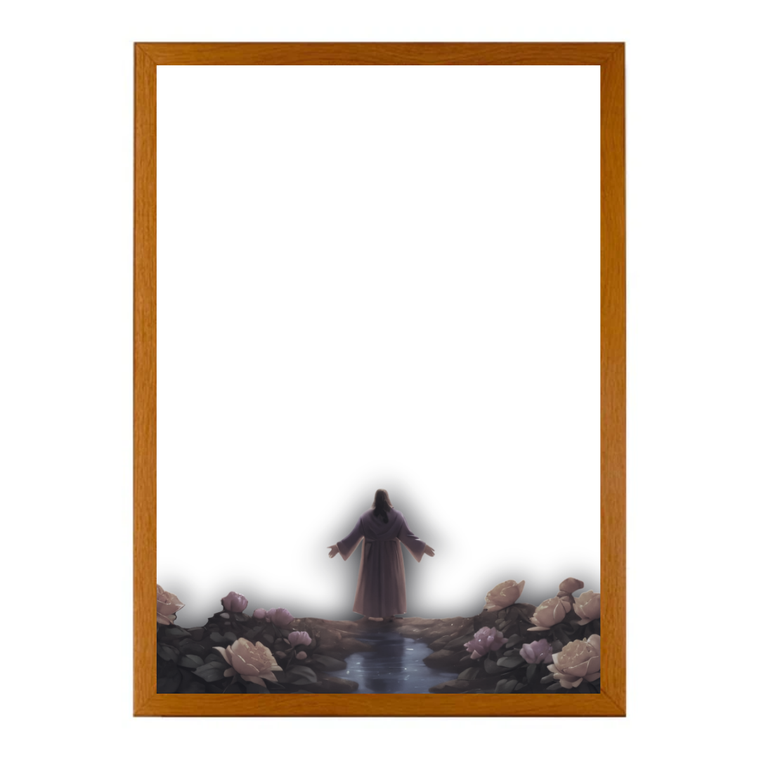 Jesus in Garden-Creative Miracle Lamp - 4D LED Painting.Perfect Gift for Every occasion
