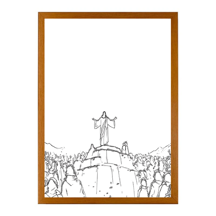 Jesus Teaching-Creative Miracle Lamp - 4D LED Painting.Perfect Gift for Every occasion