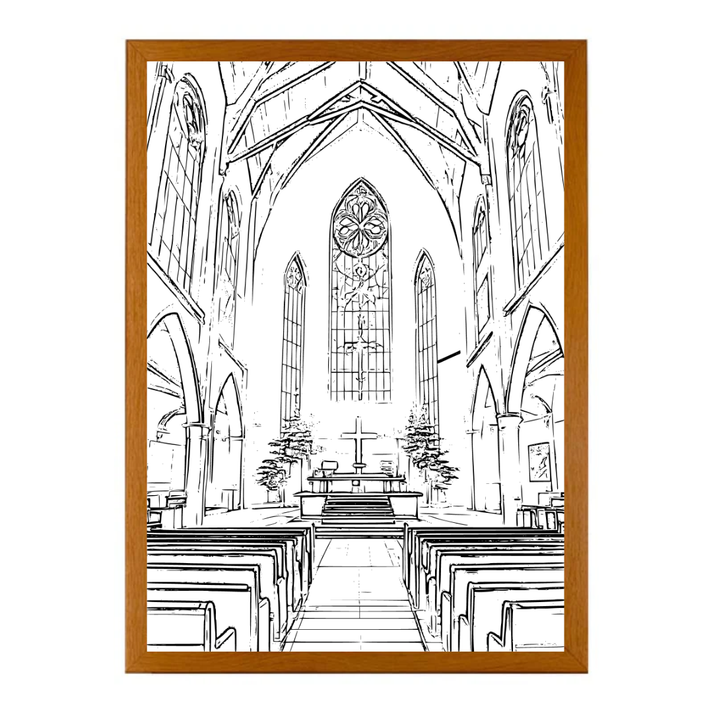 Beautiful Church-Creative Miracle Lamp - 4D LED Painting.Perfect Gift for Every occasion