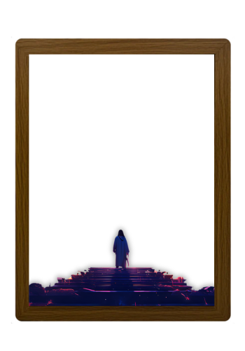 Jesus at the Glorious Cross-Creative Miracle Lamp - 4D LED Painting.Perfect Gift for Every occasion