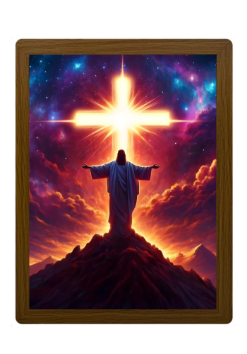 The Holy Cross-Creative Miracle Lamp - 4D LED Painting.Perfect Gift for Every occasion