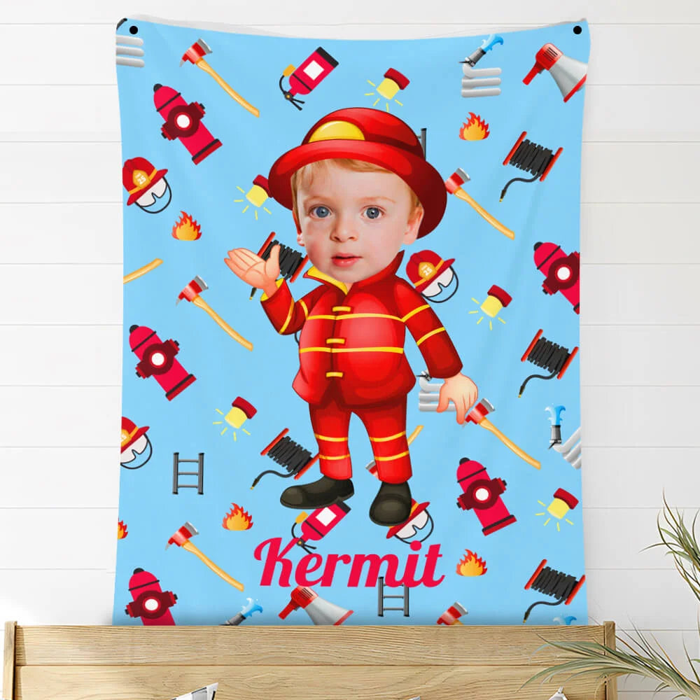 Custom Photo Blankets Personalized Photo Fleece Blanket Painting Style Blanket-Professional Outfit 02