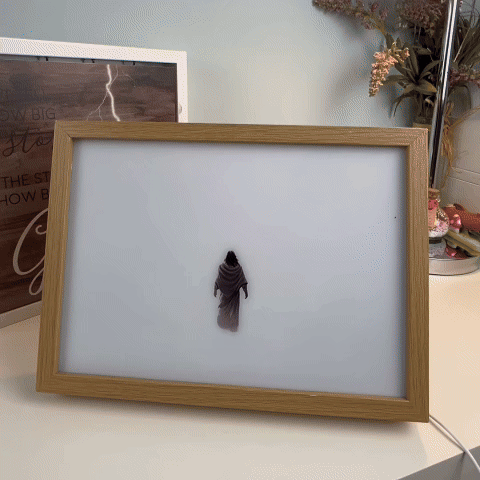 Girl at Church-Creative Miracle Lamp - 4D LED Painting.Perfect Gift for Every occasion