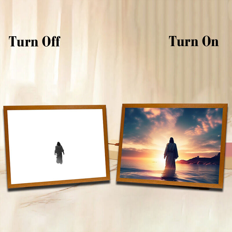 Girl at Church-Creative Miracle Lamp - 4D LED Painting.Perfect Gift for Every occasion