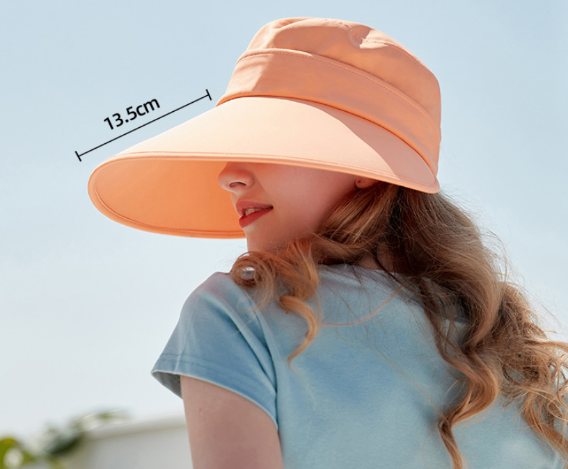 Omni-directional Detachable Multi-coloured Women's Summer Extra Large Brim UV Protective Sun Hat