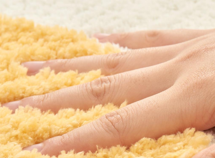 Cute Egg Thick Flocked Mats Bathroom Foot Mats Household Toilet Doorway Mats