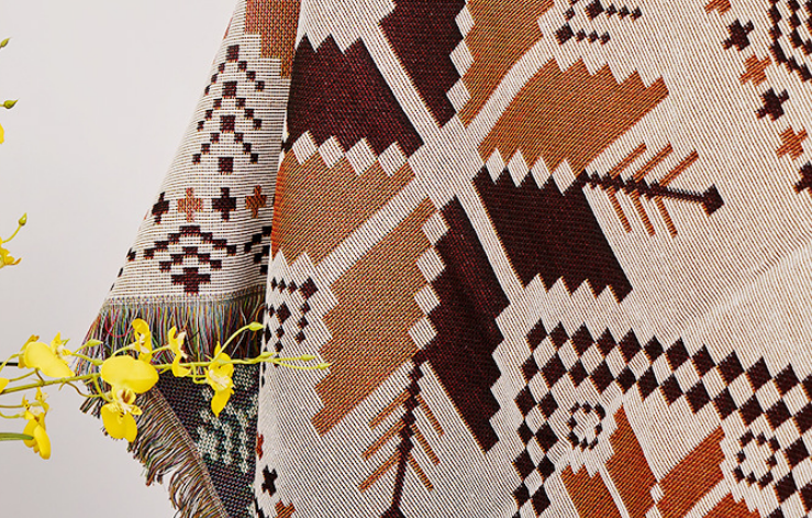 Outdoor Camping Tent Blanket Tablecloth Picnic Mats Moroccan Ethnic Style Lunch Blanket Rug