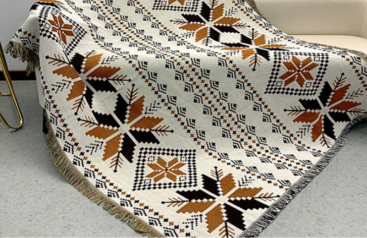 Outdoor Camping Tent Blanket Tablecloth Picnic Mats Moroccan Ethnic Style Lunch Blanket Rug