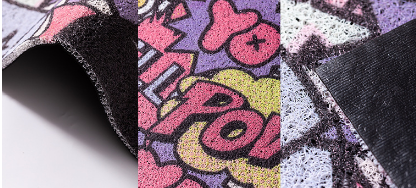 Cute Hello Pow Durable Non-slip Mats Cartoon Doormat