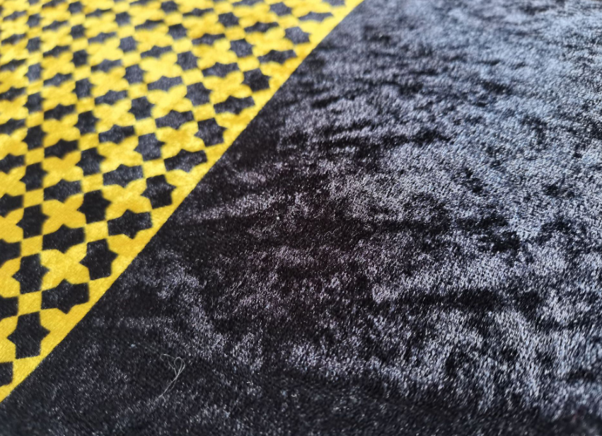 Retro Black Fringe Simple Non-slip Foldable Carpets For Living Room Dining Room Bedroom 13