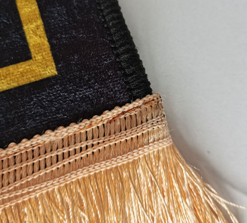 Retro Black Fringe Simple Non-slip Foldable Carpets For Living Room Dining Room Bedroom 07