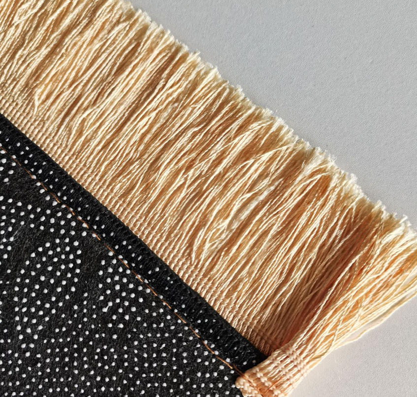Retro Black Fringe Simple Non-slip Foldable Carpets For Living Room Dining Room Bedroom 16