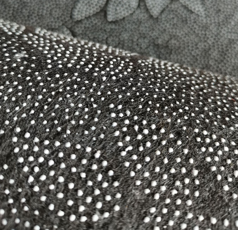 Retro Black Fringe Simple Non-slip Foldable Carpets For Living Room Dining Room Bedroom 07