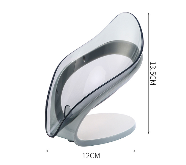 Not Punched Self Draining Soap Dish Easy Clean Soap Holder Standing Style Suction Cup Soap Dish Holder Suitable for Shower Bathroom Kitchen Sink