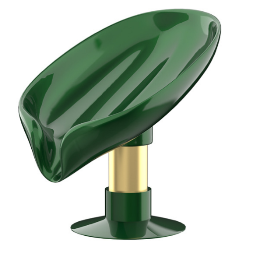 Green Not Punched Self Draining Soap Dish Easy Clean Soap Holder Standing Style Suction Cup Soap Dish Holder Suitable for Shower Bathroom Kitchen Sink 01