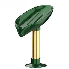 Long Style Green Not Punched Self Draining Soap Dish Easy Clean Soap Holder Standing Style Suction Cup Soap Dish Holder Suitable for Shower Bathroom Kitchen Sink 06
