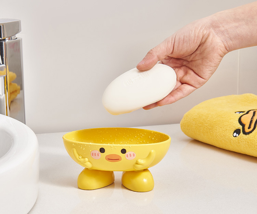 Cartoon Little Yellow Duck Soap Holder Soap Dishes