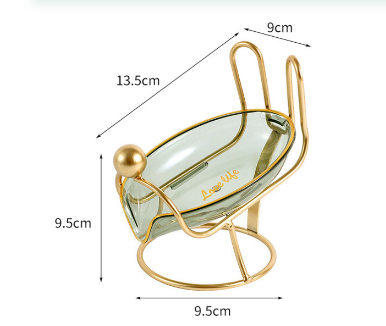 Transparent Clear Simple Elegant Premium Hot Stamping Soap Holder Soap Dishes
