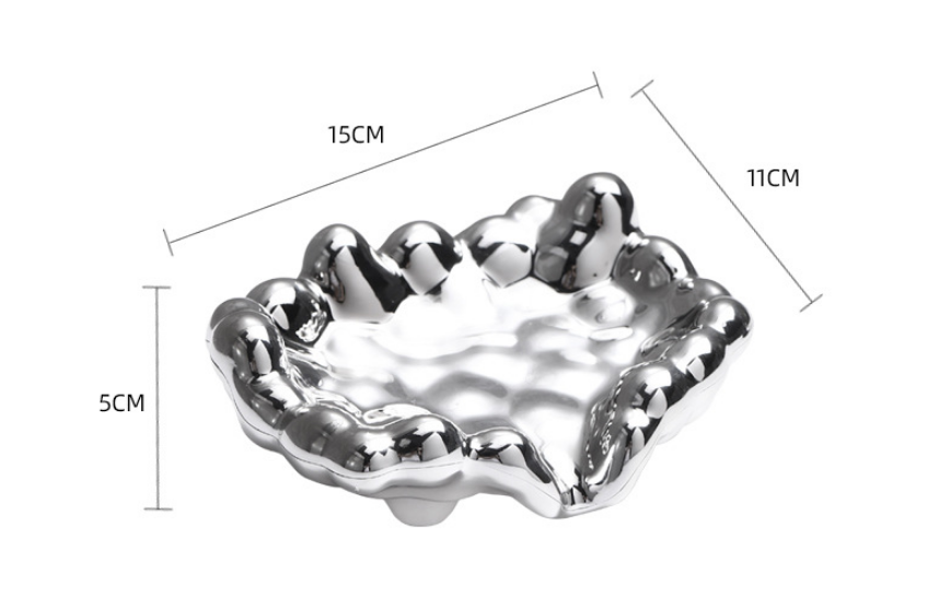 Fashion Gold And Sliver Cloud Shape Self-rowing Multifunctional Soap Dishes Soap Holder