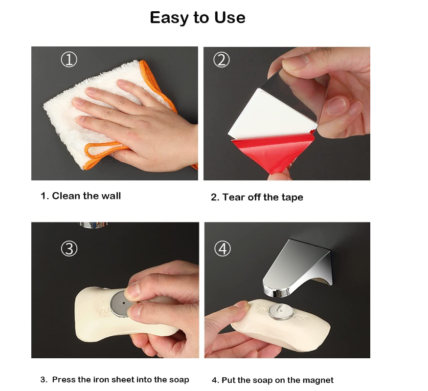 White Magnetic Soap Holder Soap Dishes