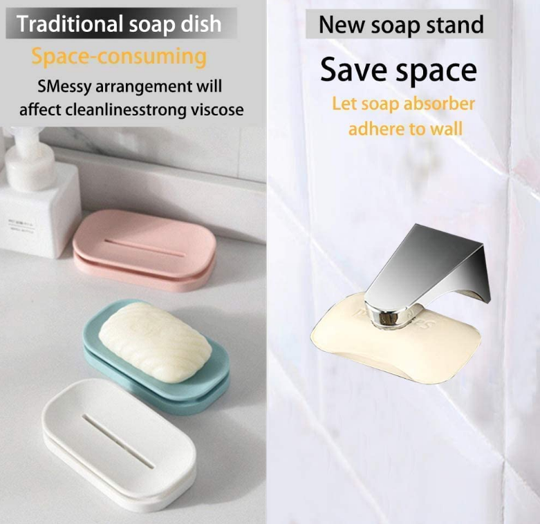 Silver Magnetic Soap Holder Soap Dishes