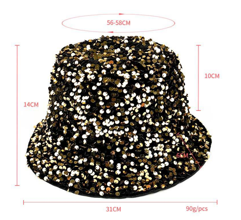 Summer Sequins Personalised Fashion Colourful Sun Hat