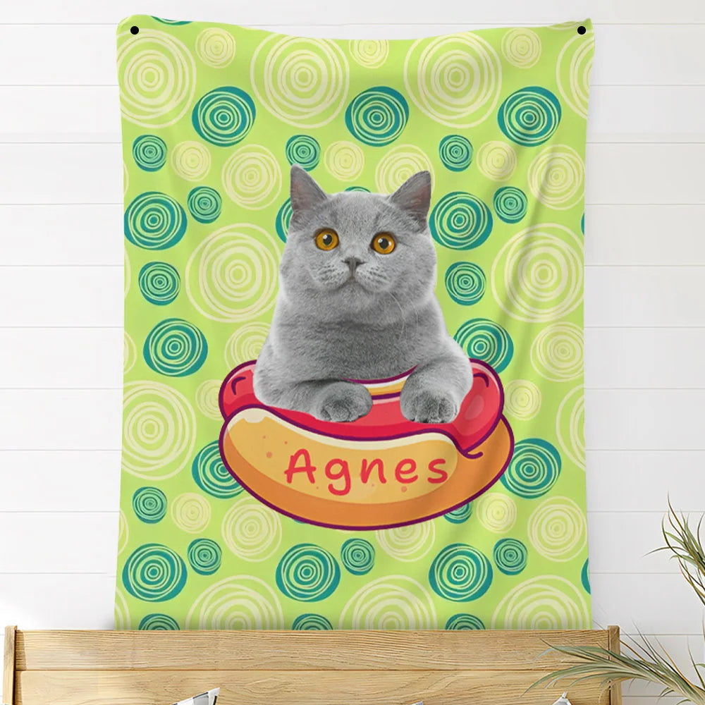 Custom Photo Blankets Personalized Photo Fleece Blanket Painting Style Blanket-For Pet 15