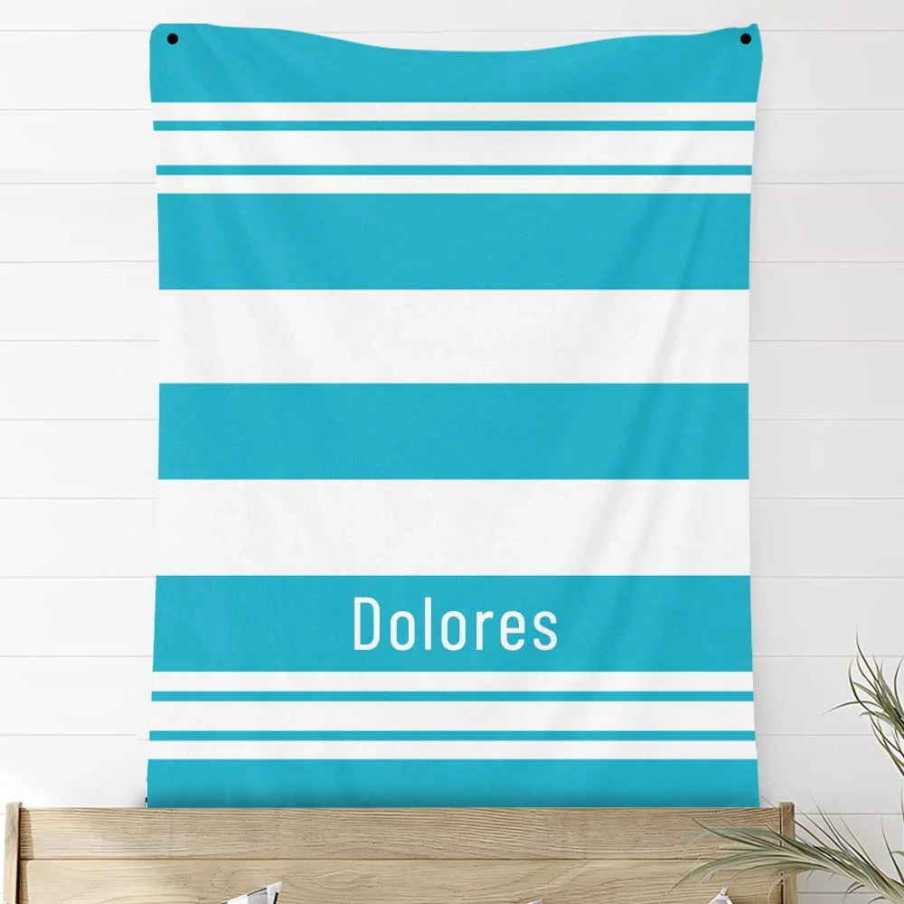 Custom Photo Blankets Personalized Photo Fleece Blanket Painting Style Blanket-Custom Your Name 11