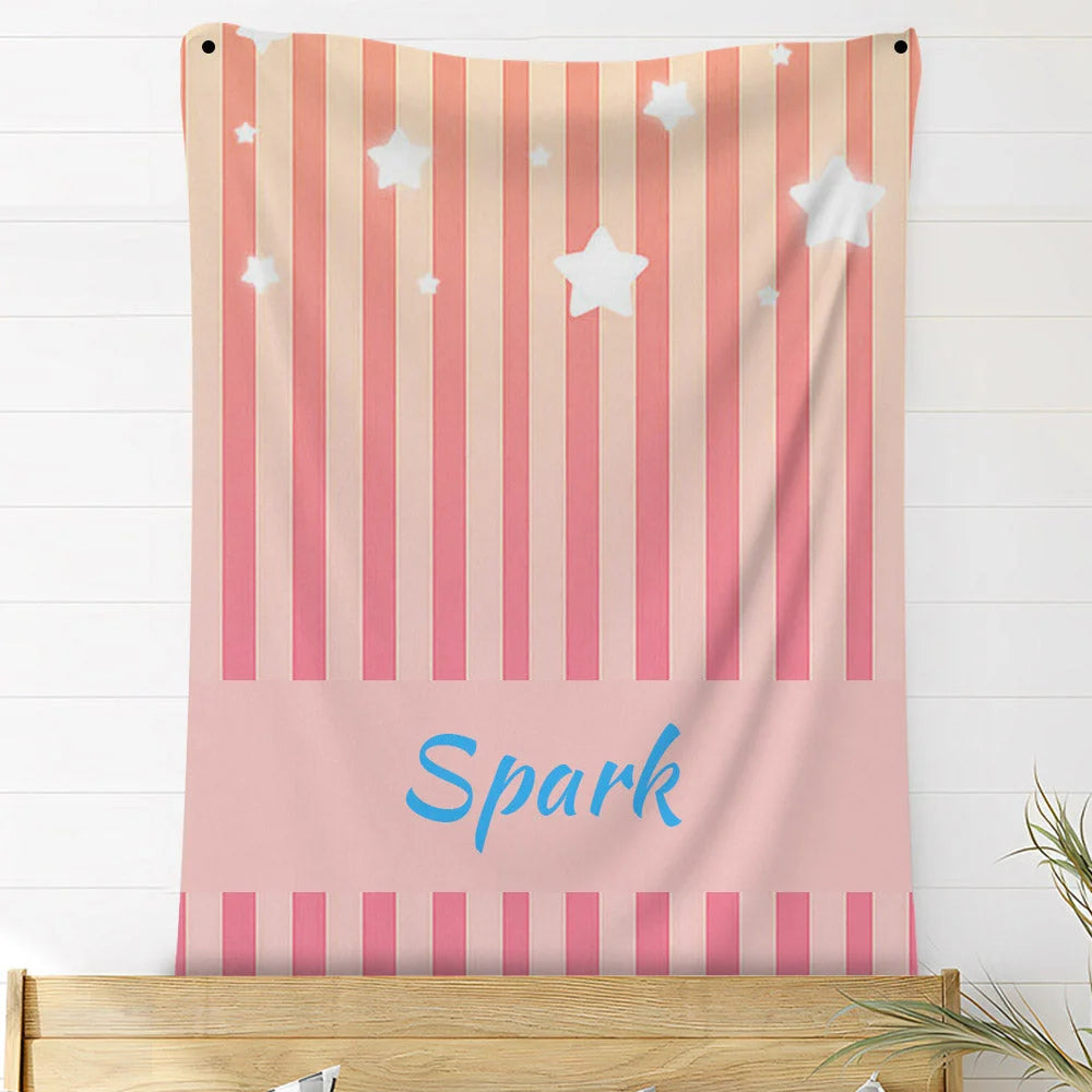 Custom Photo Blankets Personalized Photo Fleece Blanket Painting Style Blanket-Custom Your Name 04