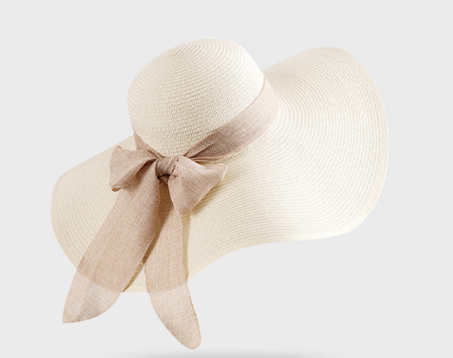 Women Foldable Floppy Wide Brim Straw Sun Hat Summer Beach Hat UV UPF 50+