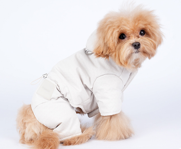 Cozy Leashable Outerwear: Small Dog Cotton Clothes for Chilly Days