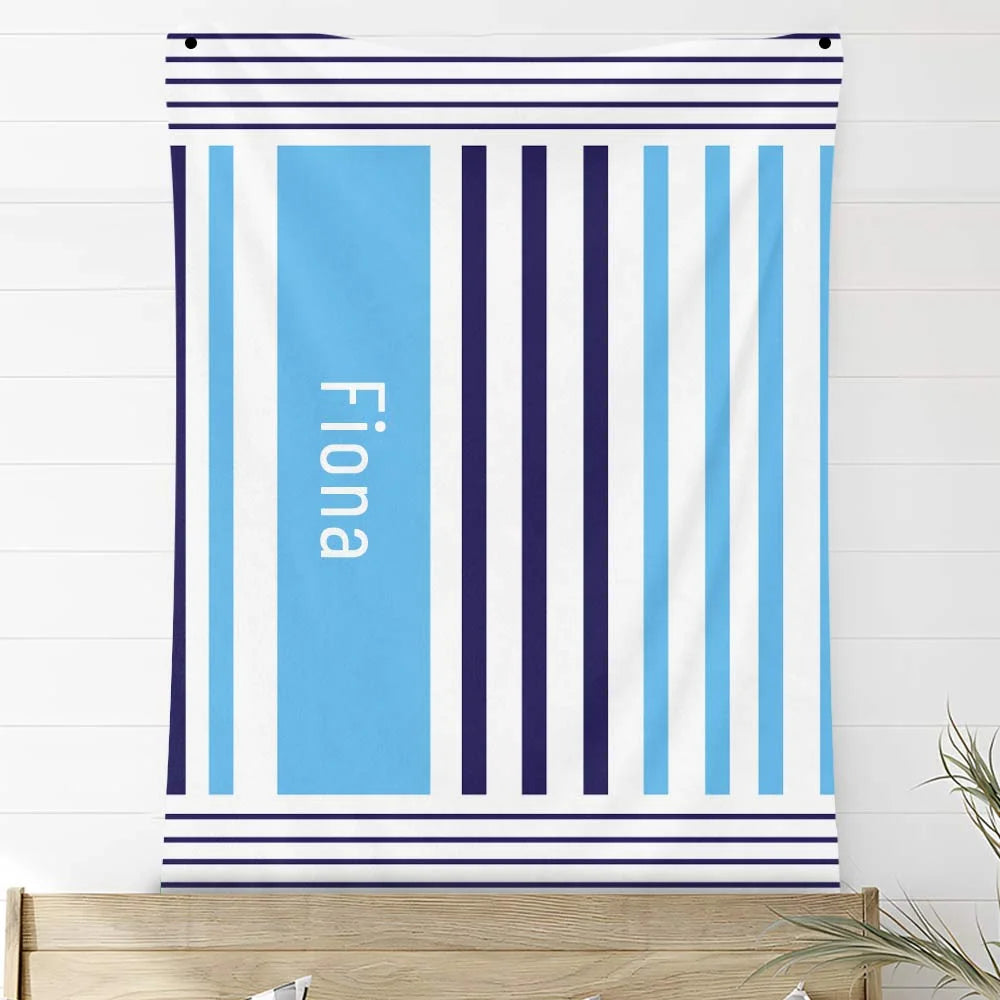Custom Photo Blankets Personalized Photo Fleece Blanket Painting Style Blanket-Custom Your Name 06