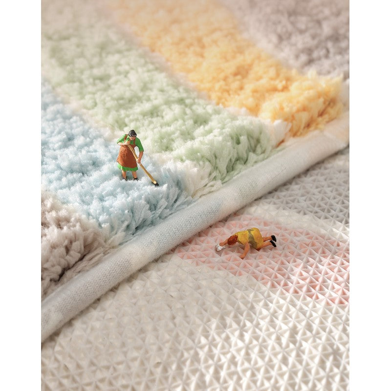 Green And White Leaves Patterned Entryway Doormat Rugs Kitchen Bathroom Anti-slip Mats
