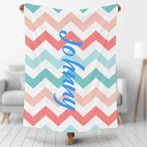 Custom Photo Blankets Personalized Photo Fleece Blanket Painting Style Blanket-Custom Your Name 05