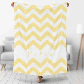Custom Photo Blankets Personalized Photo Fleece Blanket Painting Style Blanket-Custom Your Name 08