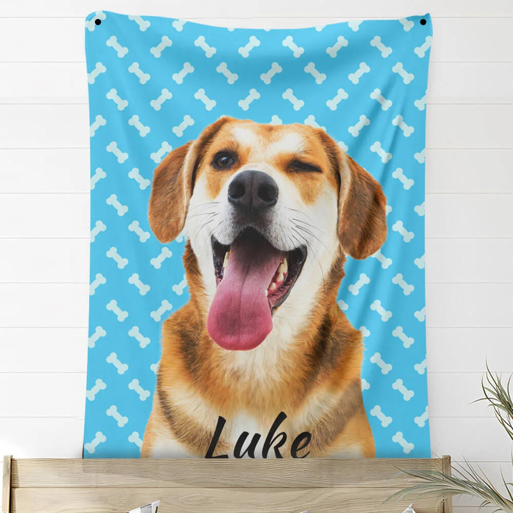 Custom Photo Blankets Personalized Photo Fleece Blanket Painting Style Blanket-For Pet 12