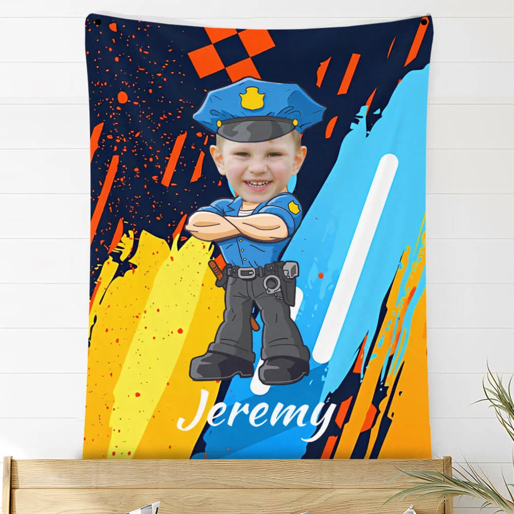 Custom Photo Blankets Personalized Photo Fleece Blanket Painting Style Blanket-Professional Outfit 04