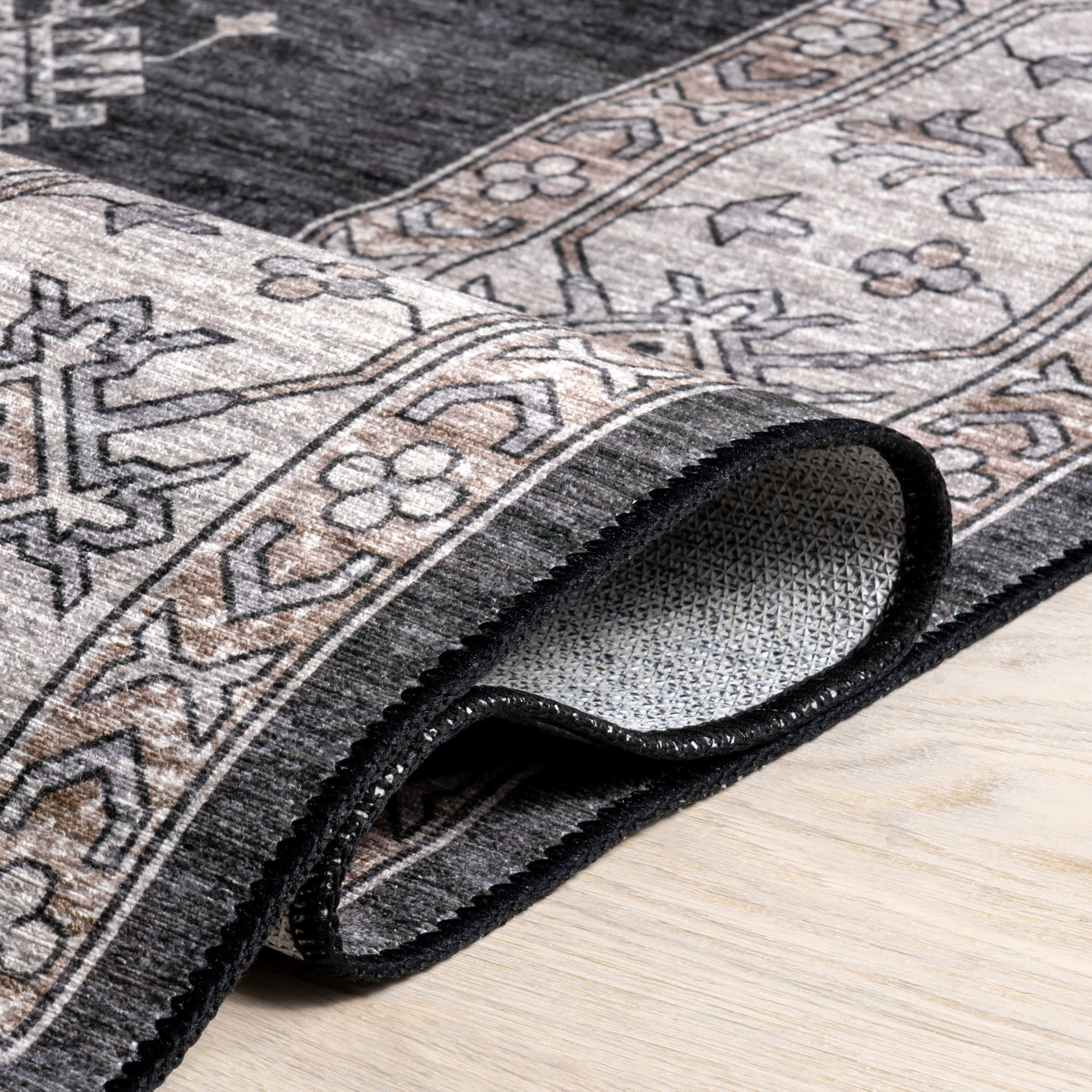 Performance Spill Proof Rug – Machine Washable, Stain Resistant Polyester Rug for Kids & Pets – Durable Power Loomed Area Rug