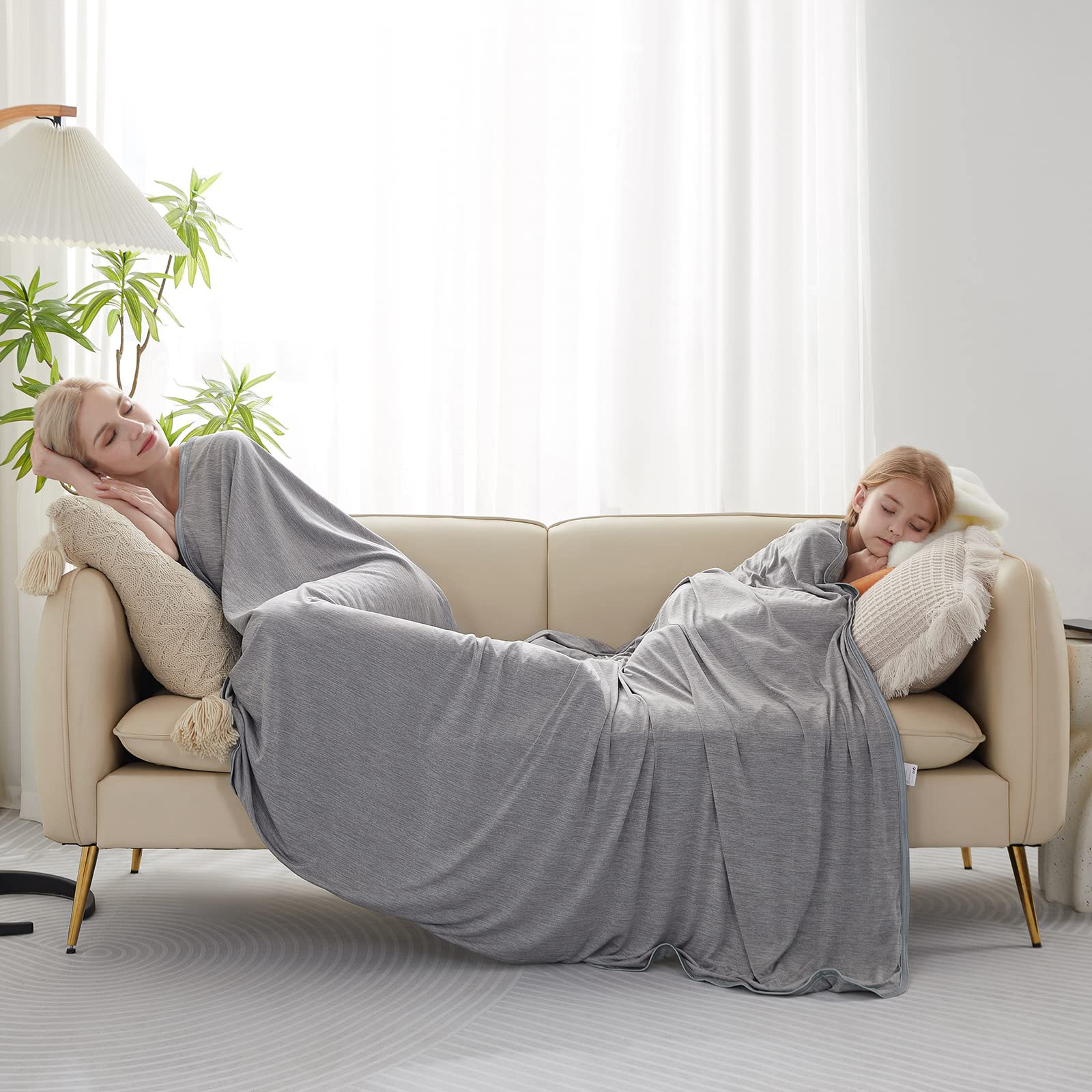 Double-sided Lightweight Cooling Blanket for Better Sleep