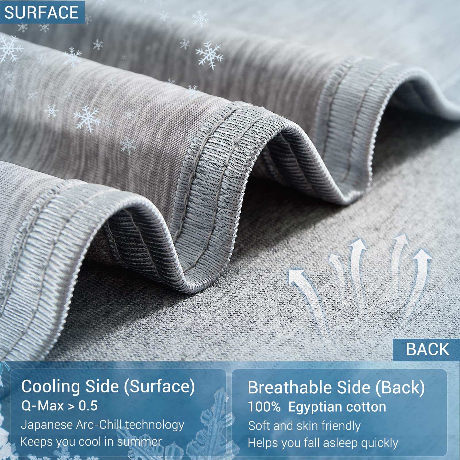 Double-sided Lightweight Cooling Blanket for Better Sleep