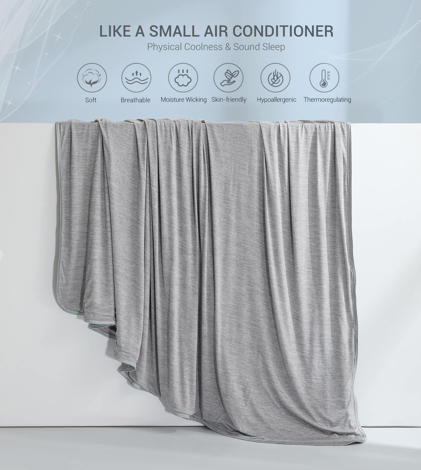 Double-sided Lightweight Cooling Blanket for Better Sleep