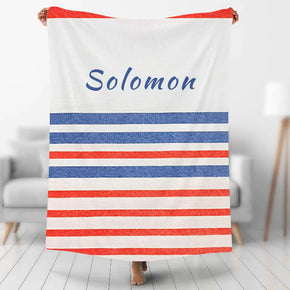 Custom Photo Blankets Personalized Photo Fleece Blanket Painting Style Blanket-Custom Your Name 15