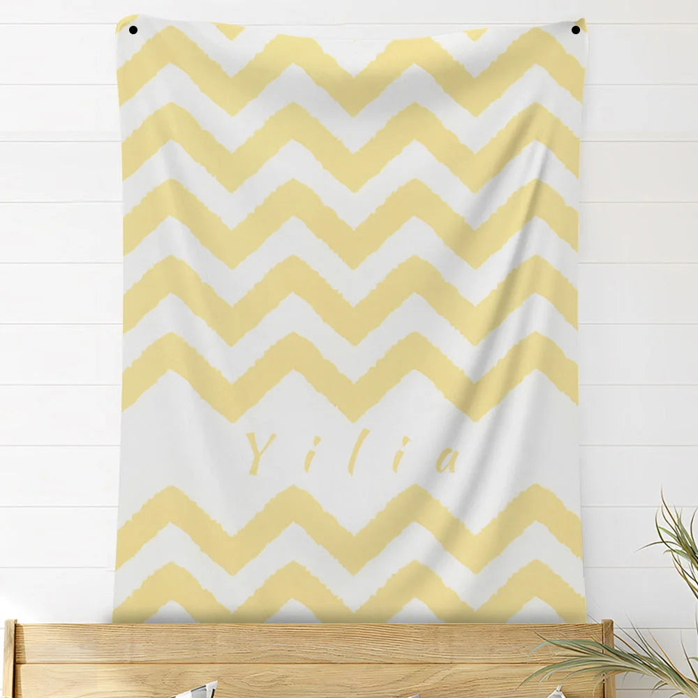 Custom Photo Blankets Personalized Photo Fleece Blanket Painting Style Blanket-Custom Your Name 08