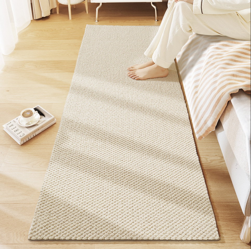 New Zealand Wool Household Living Room Rugs Bedroom Balcony Bedside Rugs Woven Anti-slip Window Mats 02