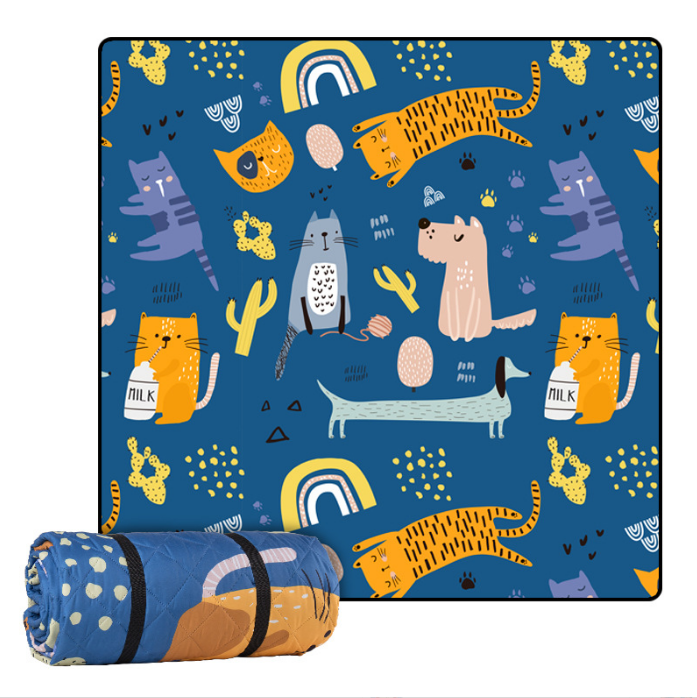 Outdoor Rug Picnic Rugs- Woven Waterproof Plastic Lightweight Mat with For Garden, Patio, Decking, Bathroom, Utility, Picnic Folds Away for Easy Storage 08