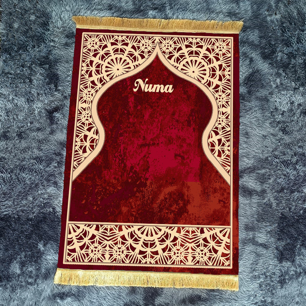 Retro Red Fringe Simple Non-slip Foldable Carpets For Living Room Dining Room Bedroom 25