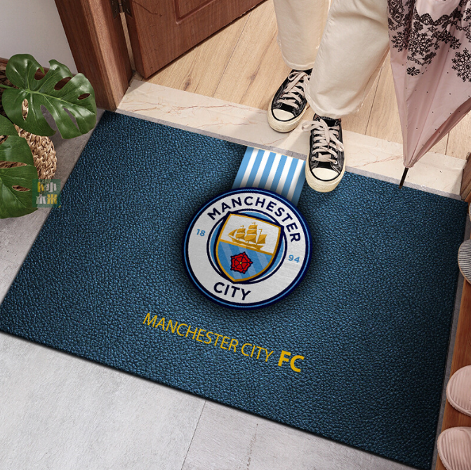 M.C FC® Logo - Football RED Mats For Bedroom Children's Room Sofa Mat Easy Care Floor Mats